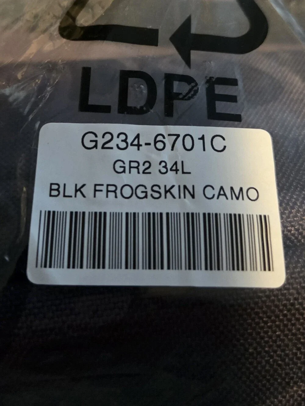GoRuck GR2 - Black Frogskin (34L) - NWT